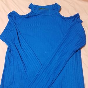 Atmosphere Cold Shoulder Long Sleeve Shirt